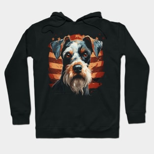 Patriotic Miniature Schnauzer Hoodie